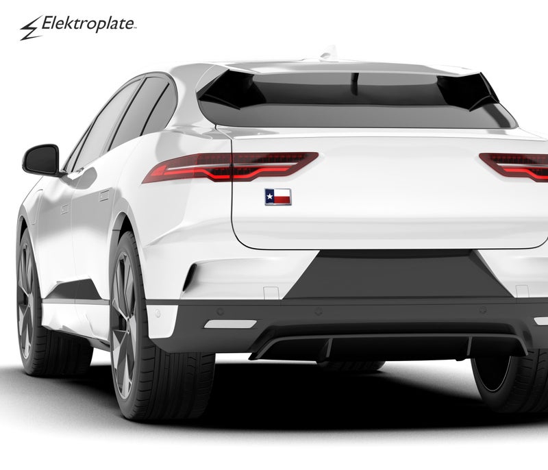 Elektroplate State of Texas Flag Small All Metal Emblem for Cars | Universal Fit at 2.2" x 3.4" | Weatherproof - Image 5